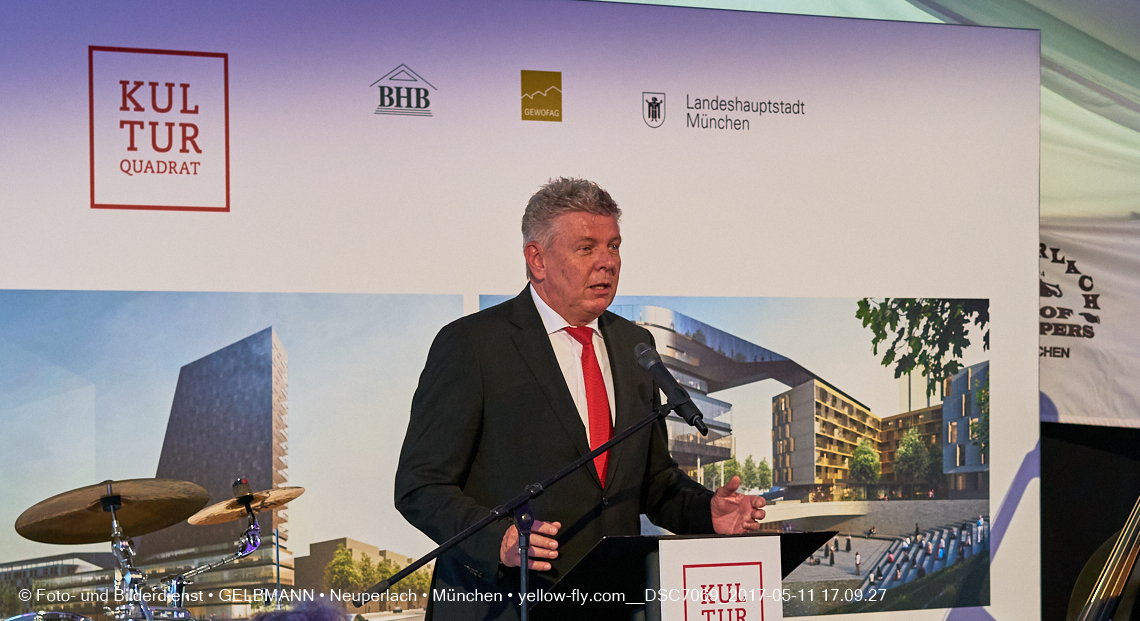 11. Mai 2017 - Grundsteinlegung für die LOGE und dem Kulturquadrat in Neuperlach